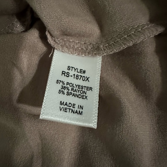 Women’s Mocha Plus Tulip Hem Drawstring Skirt With Side Pockets New 3X - Picture 7 of 8